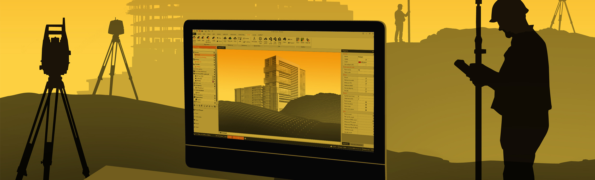 GeoMax Software X-PAD Office Fusion 2480x750